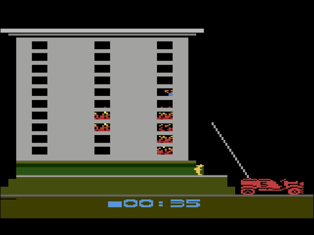 Gameplay of Fire Fighter for Atari 2600